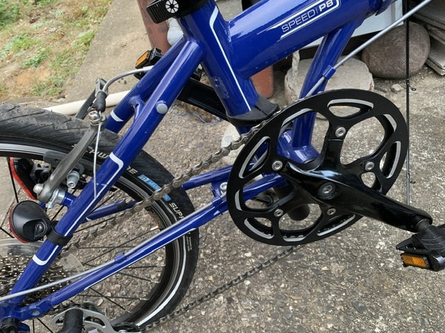 DAHON ダホン SPEED P8 20インチ 折り畳み自転車 ホワイト 4130クロモリ 8段変速_画像4