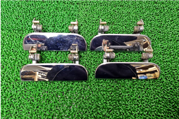 ★送料600円 ダイハツ タント L350S L360S ムーヴ L550S L575S ミラジーノ L650S メッキ アウターハンドル ドアノブ 1台分 4点_画像1