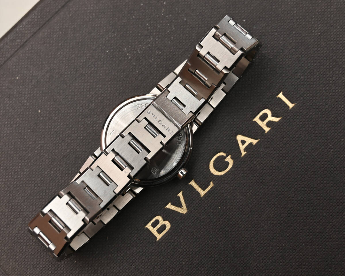 【メンテ/磨き済・極美品】ブルガリブルガリ BB 26 SS 26mm レディース （電池交換済）内寸～15.9ｃｍ『送料無料/離島除く』_画像6