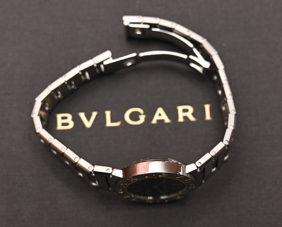 【メンテ/磨き済・極美品】ブルガリブルガリ BB 26 SS 26mm レディース （電池交換済）内寸～15.9ｃｍ『送料無料/離島除く』_画像8