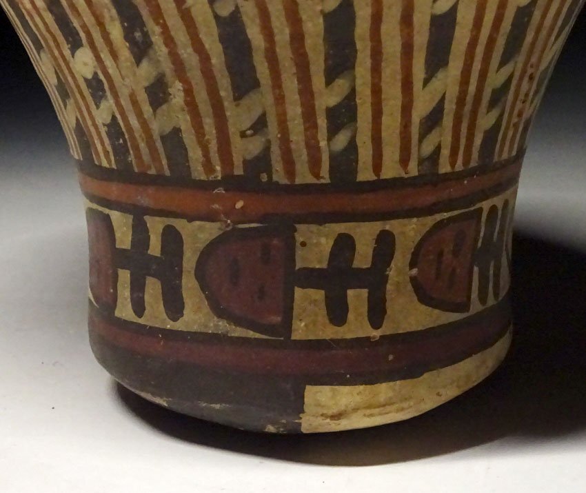 緑屋c■ 時代物 プレ インカ文化 彩陶 杯 土器 ペルー アンデス文化 i9/10-6508/5-3#60_画像8