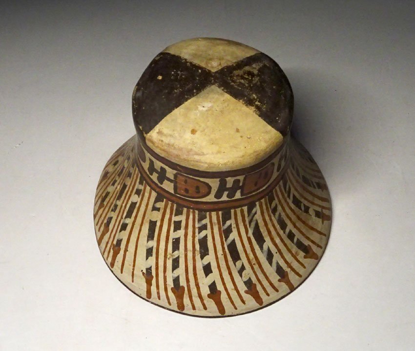 緑屋c■ 時代物 プレ インカ文化 彩陶 杯 土器 ペルー アンデス文化 i9/10-6508/5-3#60_画像4