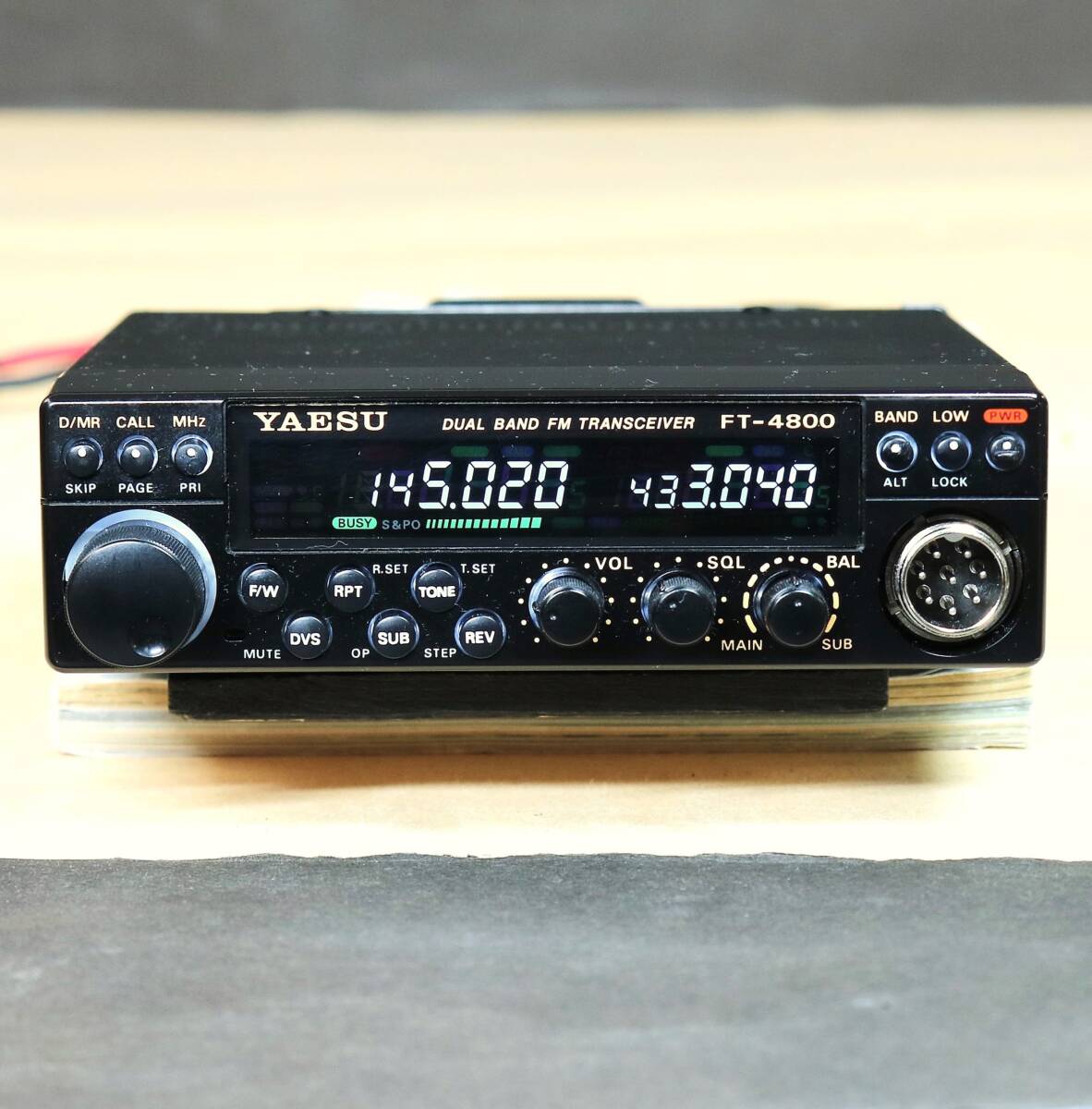 YAESU ヤエス FT-4800H ハイパワー 145/430MHz（受信 145/430/1200MHz 可能）２バンドモービル機( FT-4900 TM-732 IC-2350 )_画像1