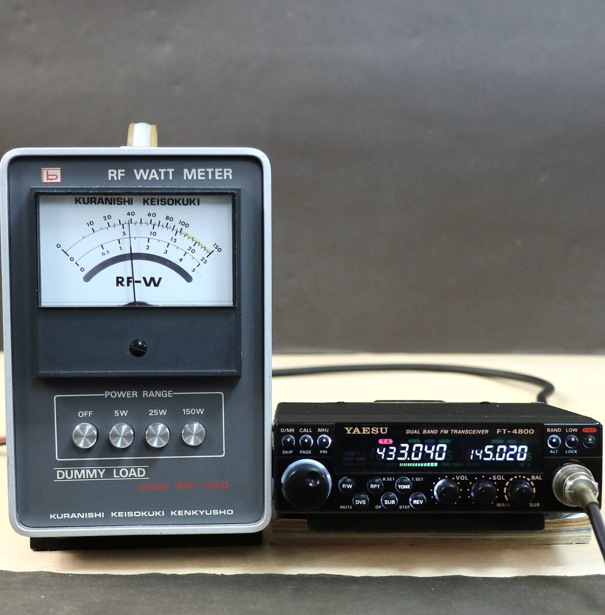 YAESU ヤエス FT-4800H ハイパワー 145/430MHz（受信 145/430/1200MHz 可能）２バンドモービル機( FT-4900 TM-732 IC-2350 )_画像8