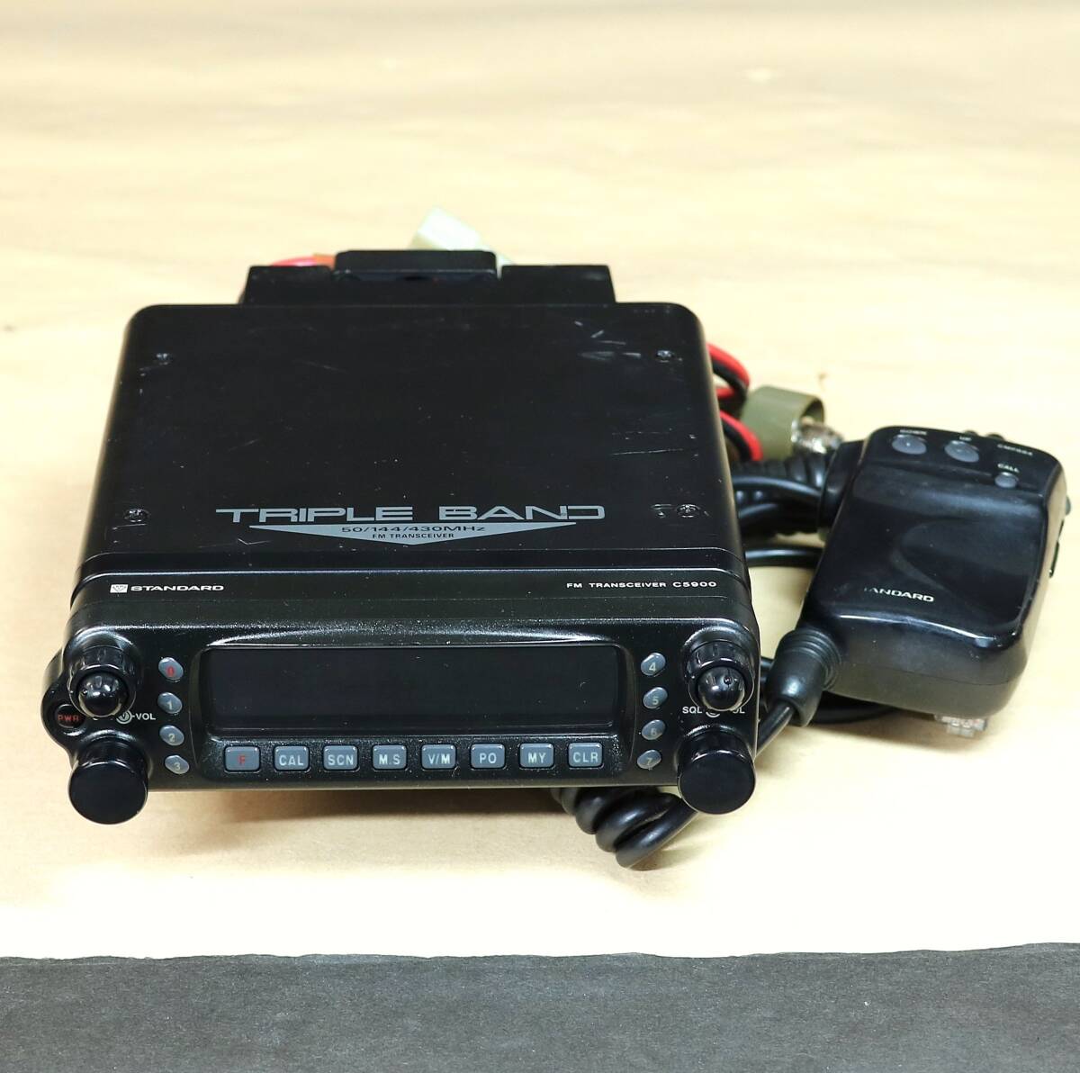 STANDARD スタンダード C5900D ハイパワー 50Wタイプ 50/145/430MHz 白色LED 3バンド モービル機（検索：TM-741 TM742 TM-643)_画像6