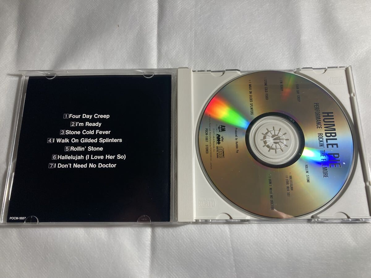 Humble Pie ハンブル パイ CD フィルモア　ピーターフランプトン　オフィシャルライブ_画像2