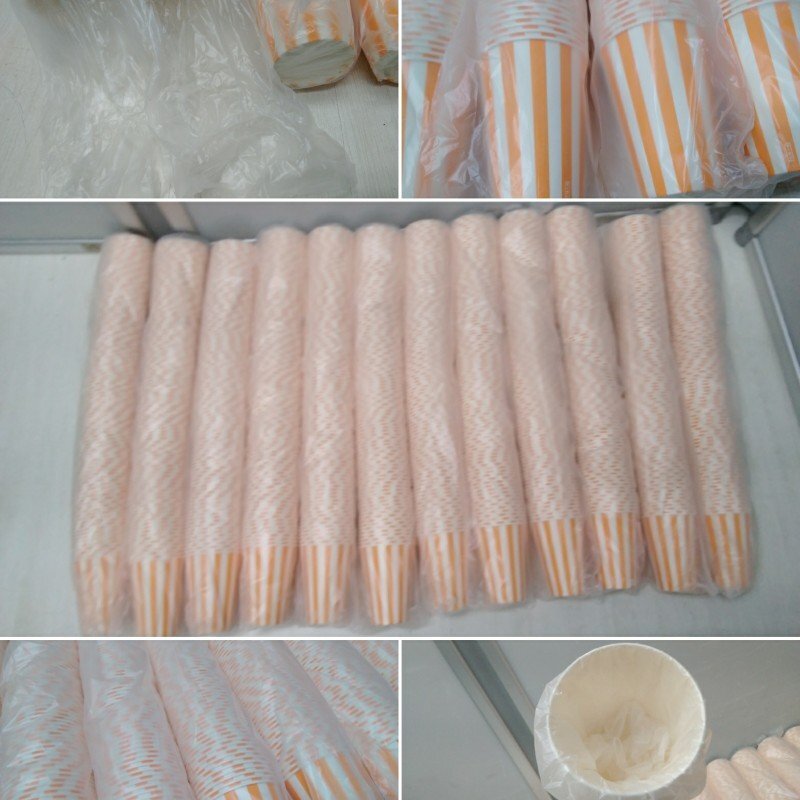 2 未使用品 プラスチック 容器 大量 まとめて HEIKO 紙カップ ペーパーカップ 耐熱紙コップ 透明カップ アサヒビール 使い捨て_画像3