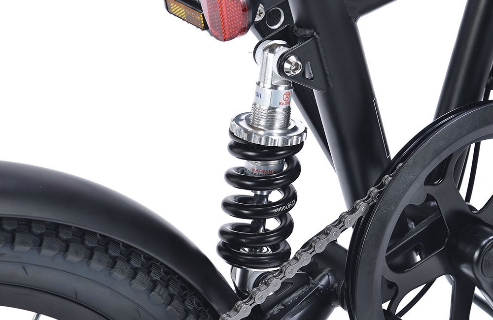 送料無料 折り畳み自転車 20インチ シマノ製6段変速ギア リアサス キャリア LEDライト ワイヤーロック PL保険加入済 サンドベージュ 新品_画像8