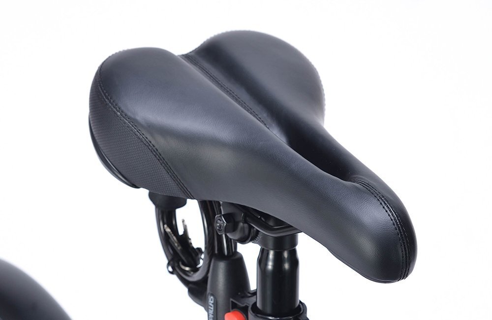 送料無料 折り畳み自転車 20インチ シマノ製6段変速ギア リアサス キャリア LEDライト ワイヤーロック PL保険加入済 サンドベージュ 新品_画像10