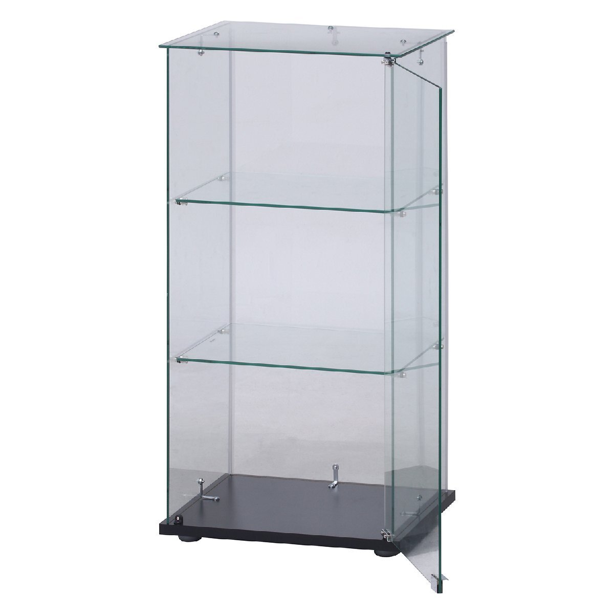 送料無料 見せる収納 コレクションケース ガラス ショーケース キャビネット 3段 飾り棚 収納棚 インテリア 幅43cm奥行37cm高さ85cm 新品_画像4