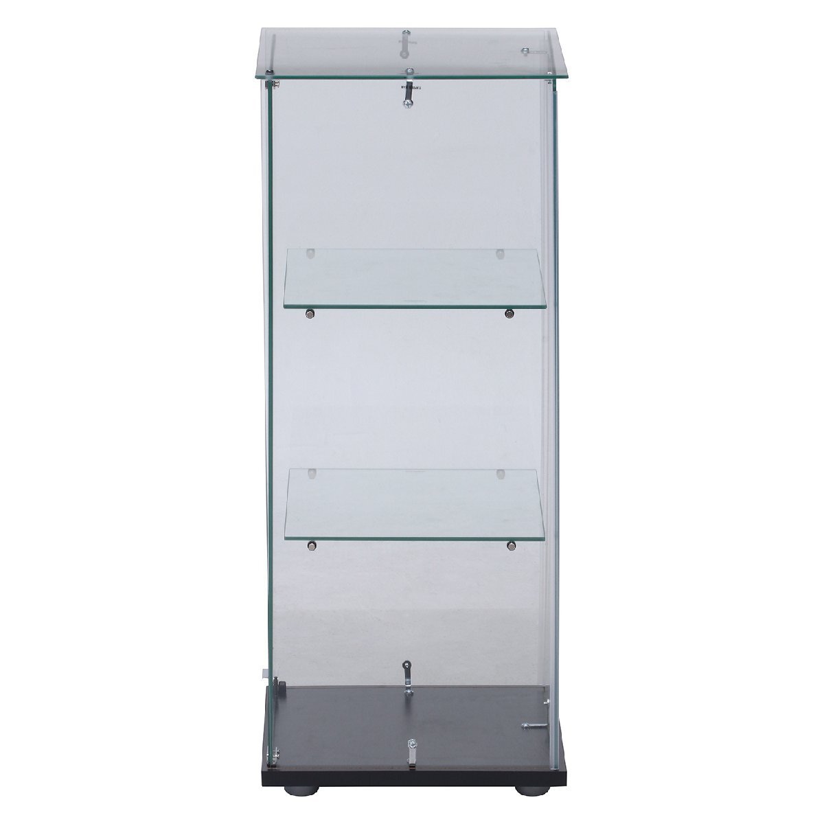 送料無料 見せる収納 コレクションケース ガラス ショーケース キャビネット 3段 飾り棚 収納棚 インテリア 幅43cm奥行37cm高さ85cm 新品_画像7