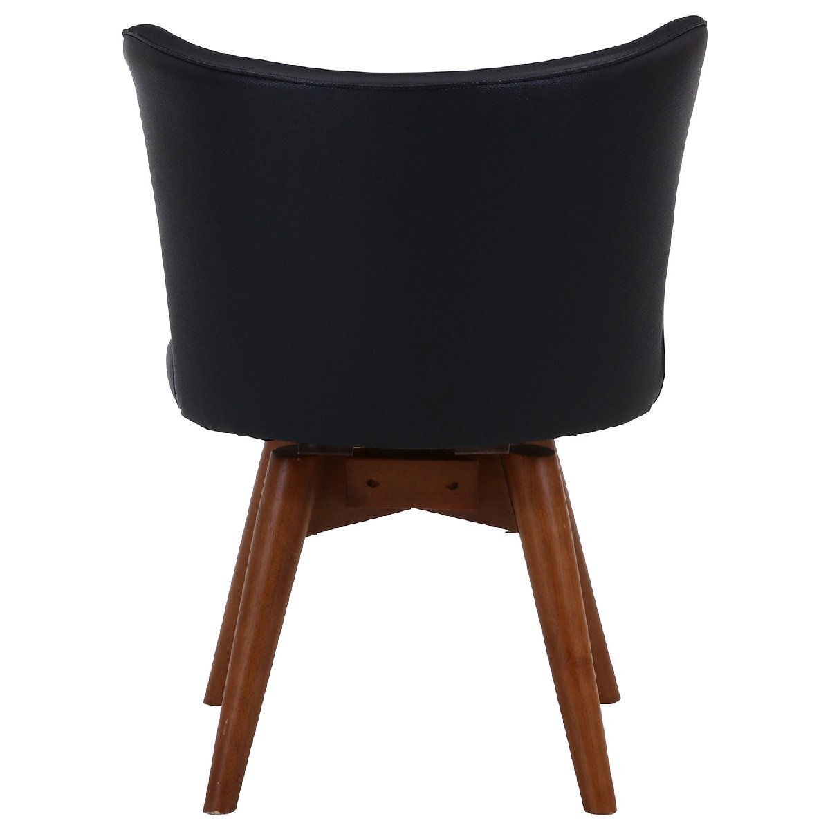 送料無料 ダイニングチェア 座面回転式 天然木ラバーウッド脚部 イス 椅子 食卓 おしゃれ インテリア 幅50cm 座面高40cm ブラック 黒 新品_画像6