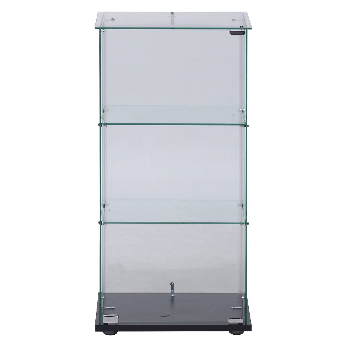 送料無料 見せる収納 コレクションケース ガラス ショーケース キャビネット 3段 飾り棚 収納棚 インテリア 幅43cm奥行37cm高さ85cm 新品_画像6