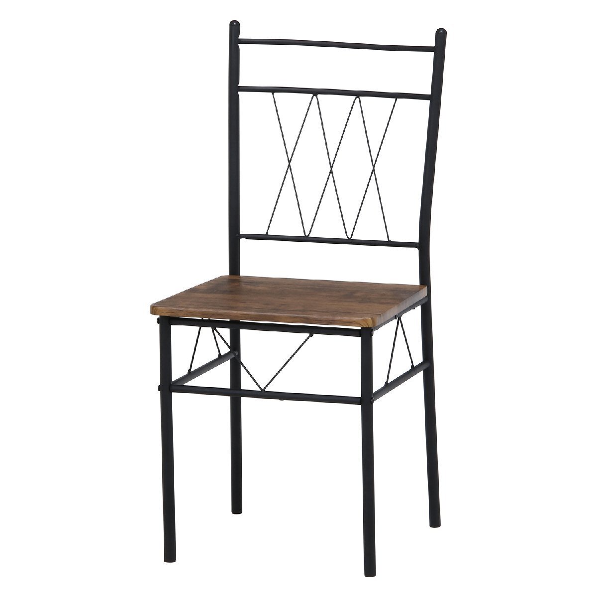 特価 5点セット チェアー4脚 4人用 ダイニングテーブル 食卓 キッチン おしゃれ スツール ダイニングセット シンプル ブラウン 茶色 新品_画像8