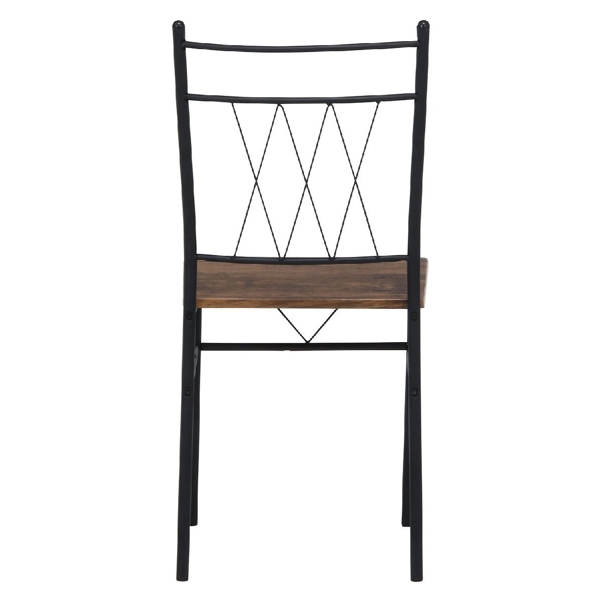 特価 5点セット チェアー4脚 4人用 ダイニングテーブル 食卓 キッチン おしゃれ スツール ダイニングセット シンプル ブラウン 茶色 新品_画像7