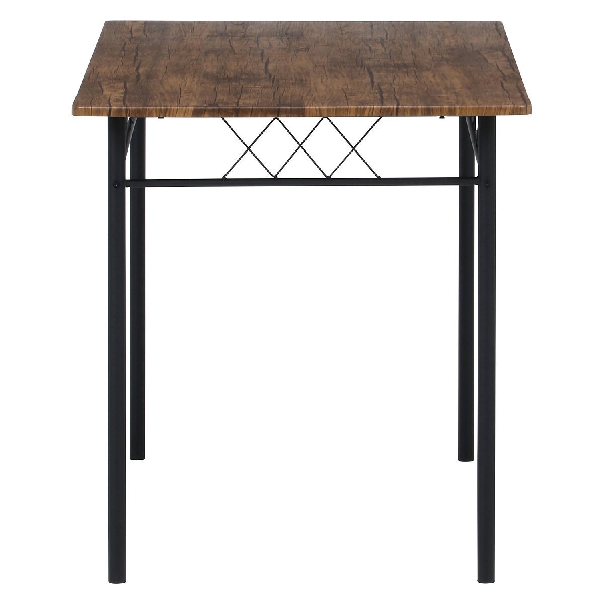 特価 5点セット チェアー4脚 4人用 ダイニングテーブル 食卓 キッチン おしゃれ スツール ダイニングセット シンプル ブラウン 茶色 新品_画像9