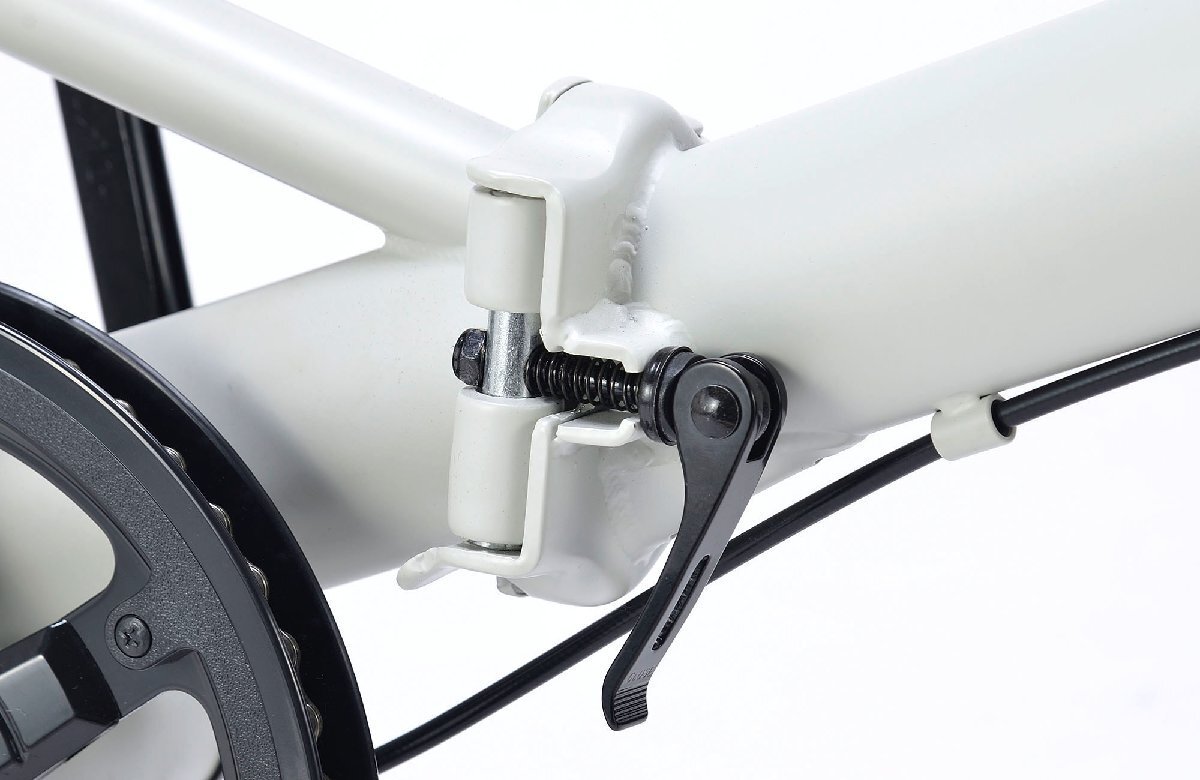 送料無料 折り畳み自転車 16インチ ちょい乗りサイクリング コンパクト自転車 PL保険加入済み 適応身長135cm以上 サンドベージュ 新品_画像5