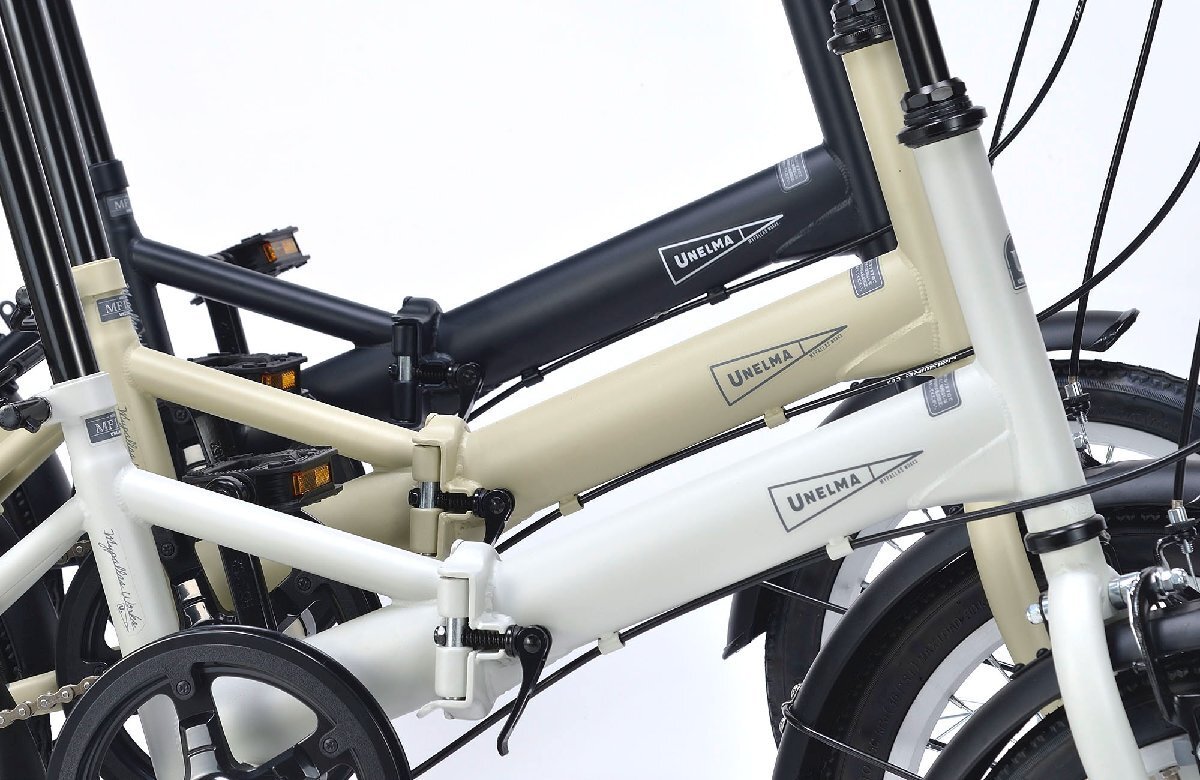 送料無料 折り畳み自転車 16インチ ちょい乗りサイクリング コンパクト自転車 PL保険加入済み 適応身長135cm以上 サンドベージュ 新品_画像3