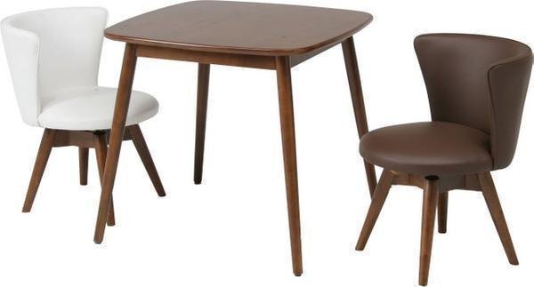 送料無料 ダイニングチェア 座面回転式 天然木ラバーウッド脚部 イス 椅子 食卓 おしゃれ インテリア 幅50cm 座面高40cm ブラック 黒 新品_画像10