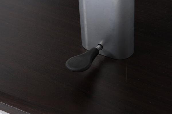  бесплатная доставка / подниматься и опускаться стол living центральный steel стол интерьер эластичный высота настройка возможность 43-57cm ширина 120cm глубина 60cm Brown / новый товар 