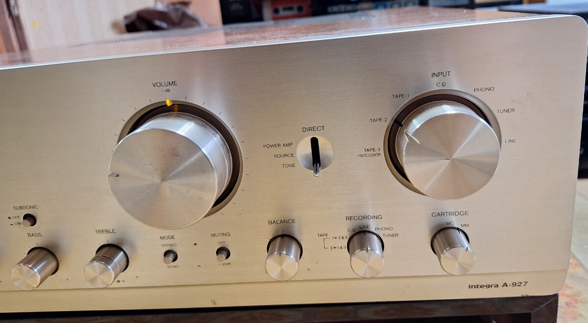  ONKYO Integra A-927 プリメインアンプ オンキョー　 中古　ジャンク　オーディオ　アンプ　_画像3