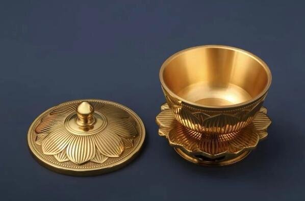 * первоклассный товар *[.. закон . храм . для предметы для домашнего буддийского алтаря ] другой сверху . гравюра передний .. вода контейнер, краска . контейнер комплект латунный полировальный отделка 