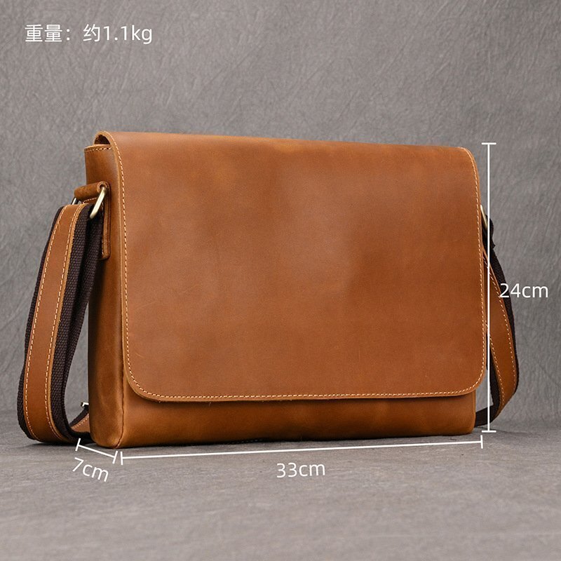 ショルダーバッグ メンズ 斜めがけ ビジネスバッグ 手縫う 手作り 上質レザー 縦型 肩掛け 大容量 通勤_画像9