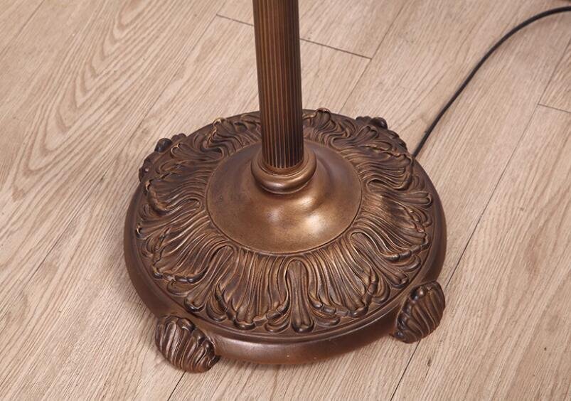  ощущение роскоши избыток * редкостный stain do лампа цветочный принт витражное стекло античный ретро атмосфера Tiffany техника освещение пол подставка . салон орнамент 