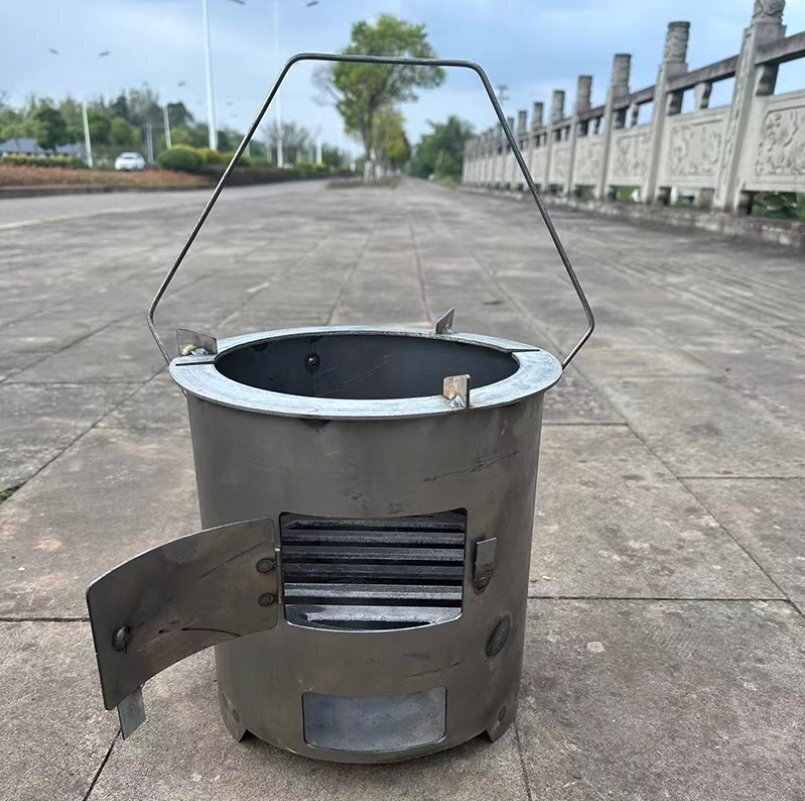 多機能家庭用炭火炉・囲炉裏・野外料理・バーベキュー・炒め物・暖房用ストーブ_画像3