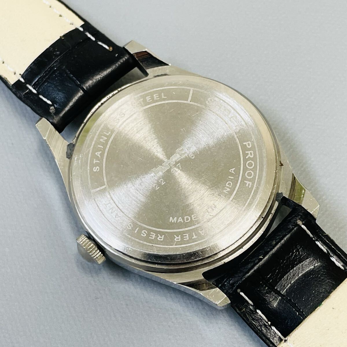 【キラリ】HMT/機械式/手巻き/ウォッチ/メンズ腕時計/ヴィンテージ /1970年代/アンティーク/中古品/即日発送 稼働品_画像10