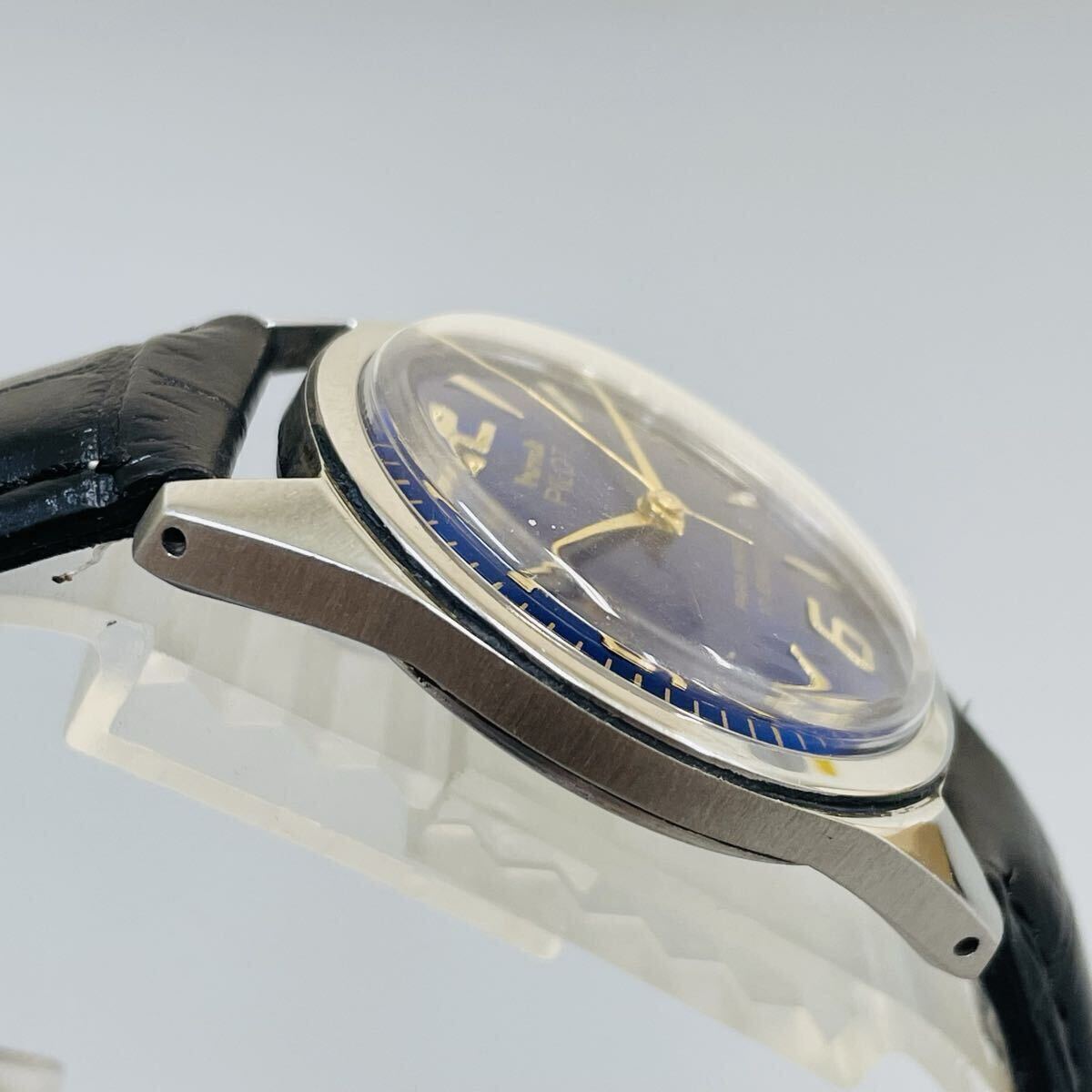 【鮮やか】HMT/機械式/手巻き/ウォッチ/メンズ腕時計/ヴィンテージ /1970年代/アンティーク/中古品/即日発送 稼働品_画像7