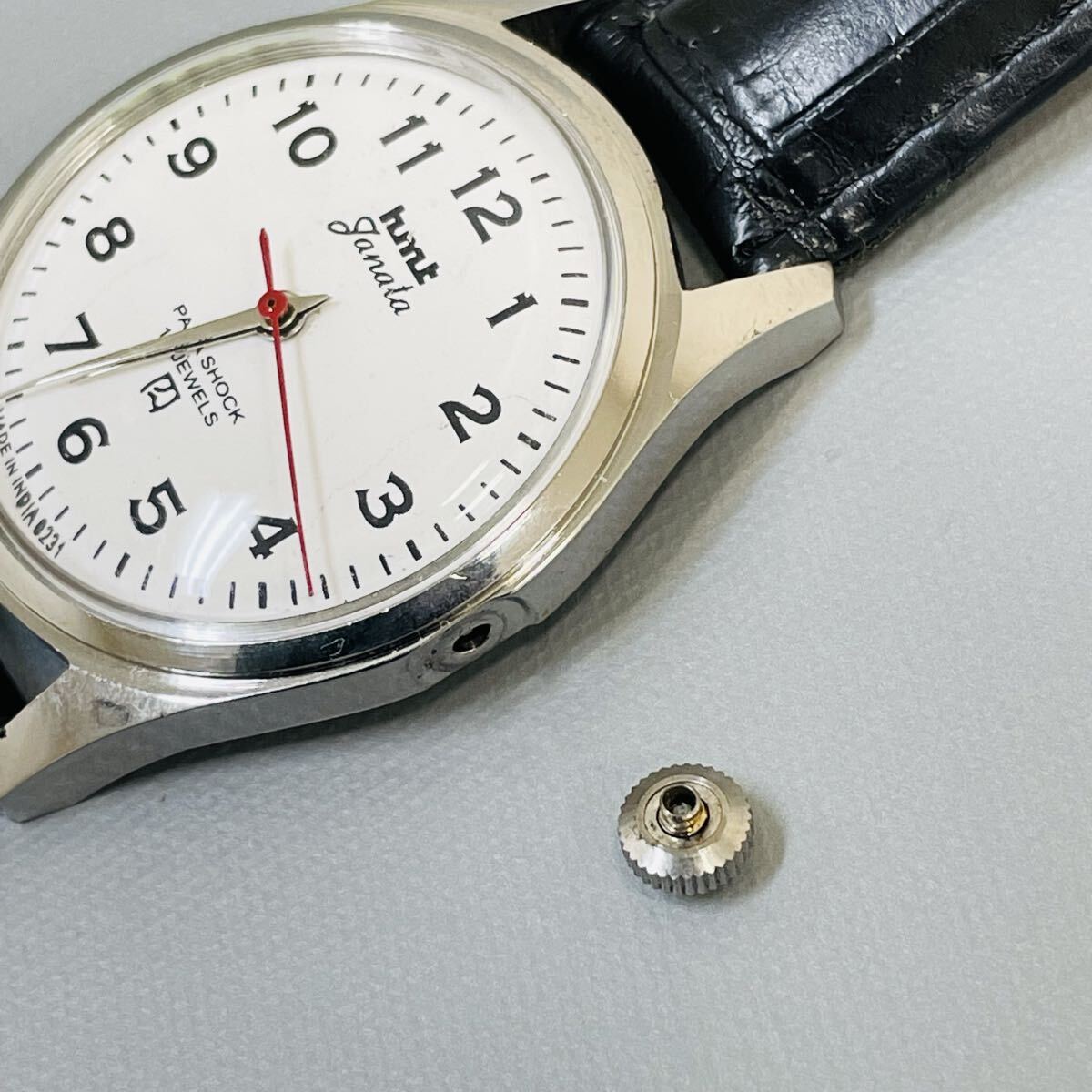 【訳あり】1円スタート★HMT★hmt★手巻き★メンズ★腕時計★ビンテージ★即日発送 ★ 匿名配送★ジャンク★ホワイト_画像10