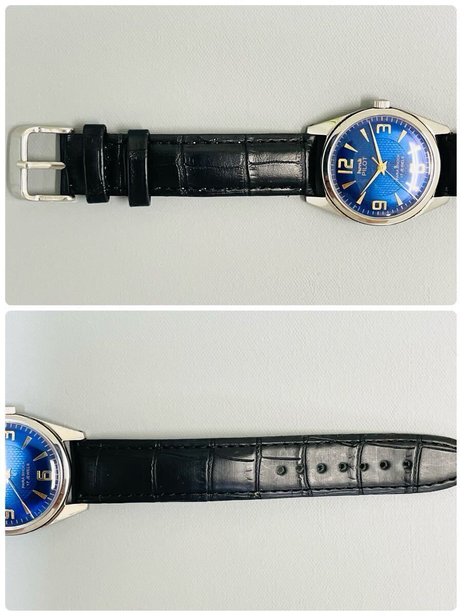 【鮮やか】HMT/機械式/手巻き/ウォッチ/メンズ腕時計/ヴィンテージ /1970年代/アンティーク/中古品/即日発送 稼働品_画像9