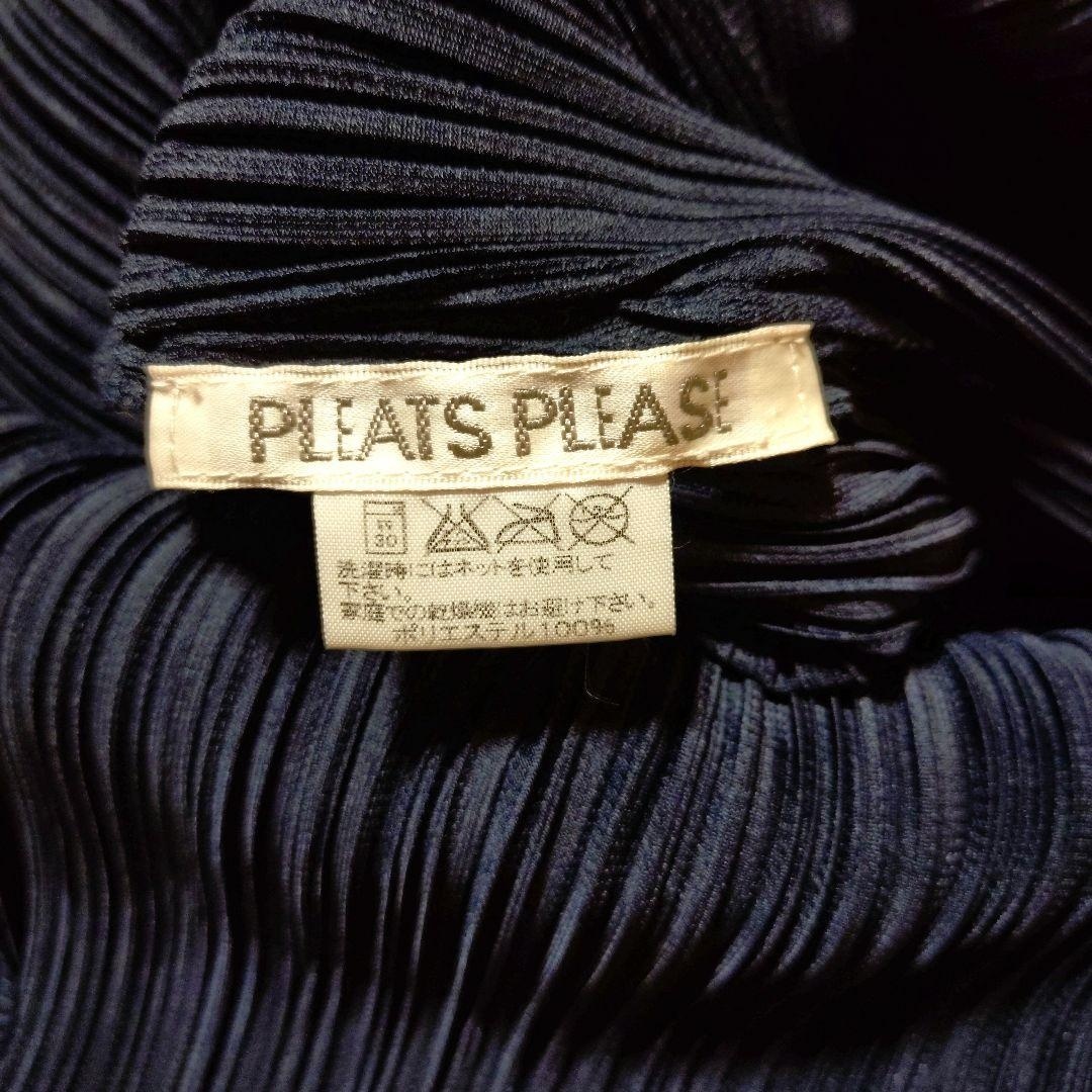 PLEATS PLEASE ISSEY MIYAKE プリーツプリーズ イッセイミヤケ ロングシャツカーディガン コート レディース3 紺 ネイビー_画像6