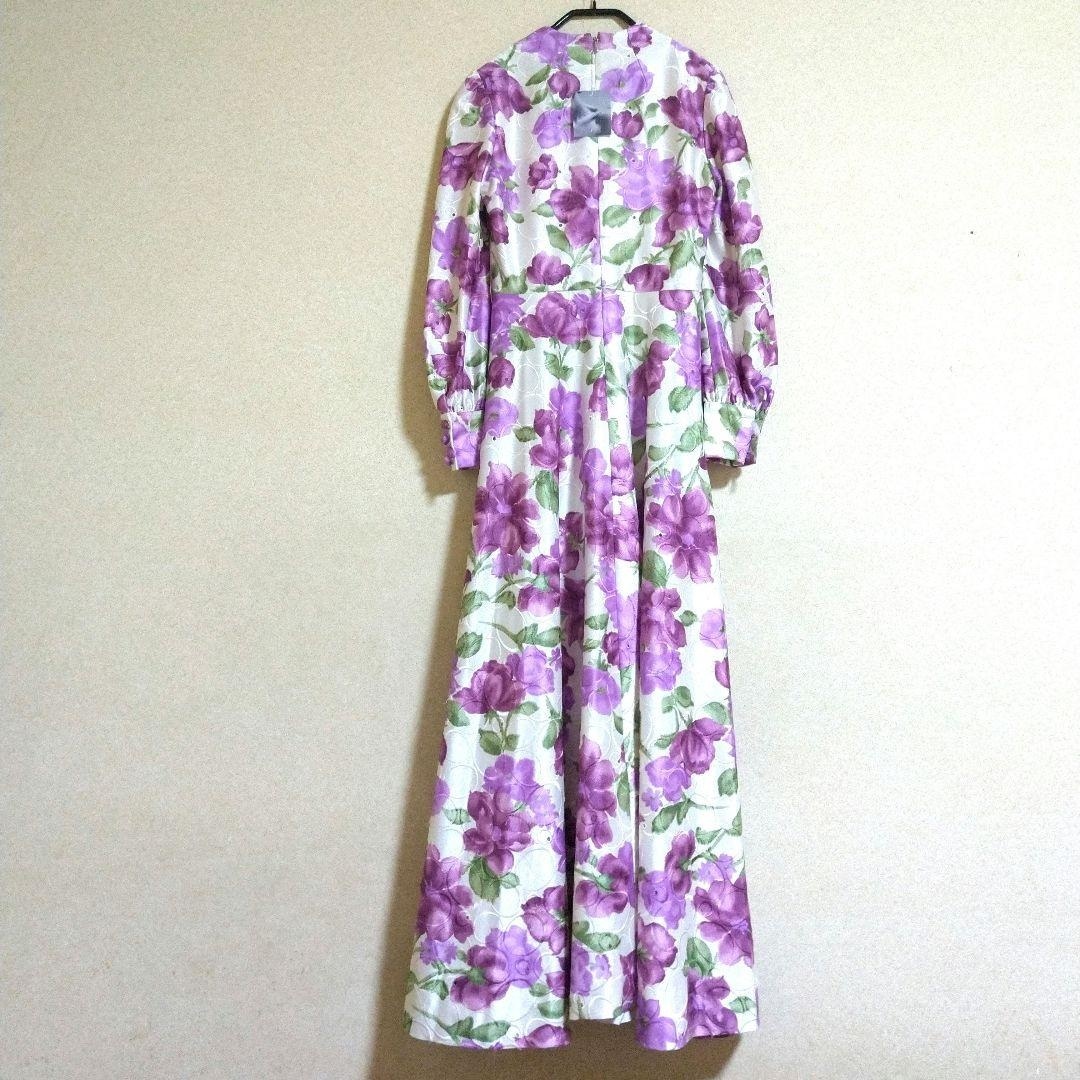 花柄 ハイネック長袖ロングマキシワンピース ドレス ヴィンテージ古着 アンティーク 中崎町セレクトショップ LITMUS レディース_画像5