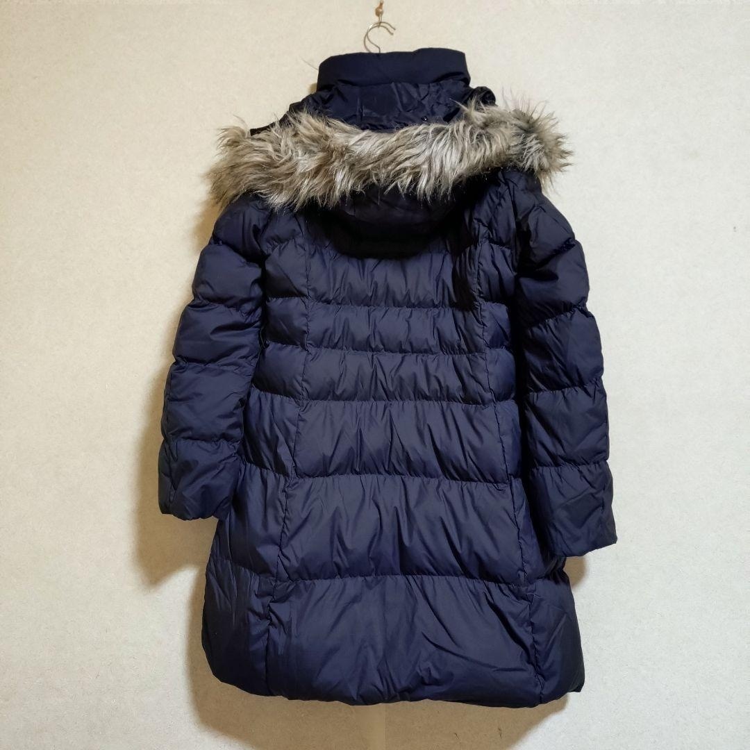 レディースM オールドユニクロ ファーフード ダウンコート 黒ブラック_画像2