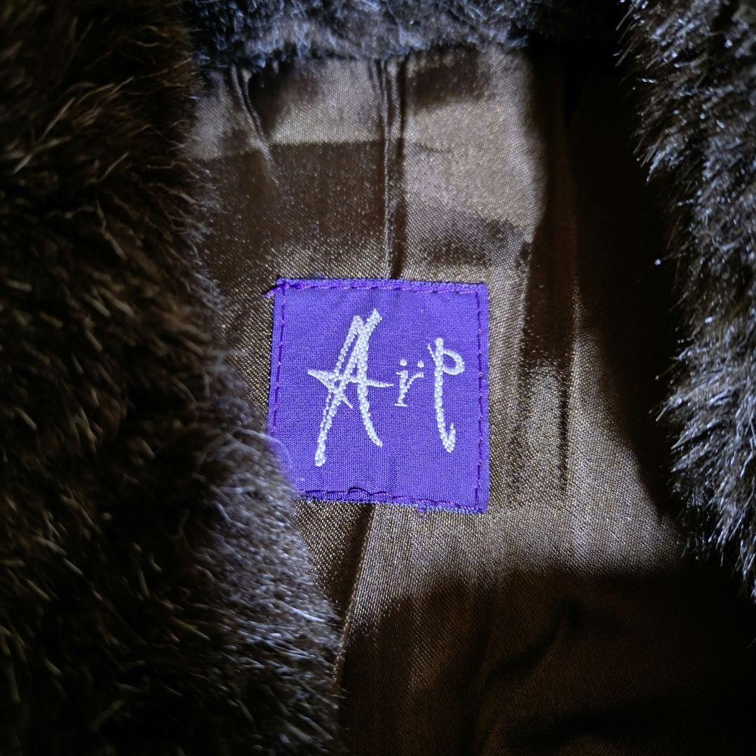 レディース フェイクファーフードボヘミアンウールロングダッフルコート ヴィンテージ_画像8