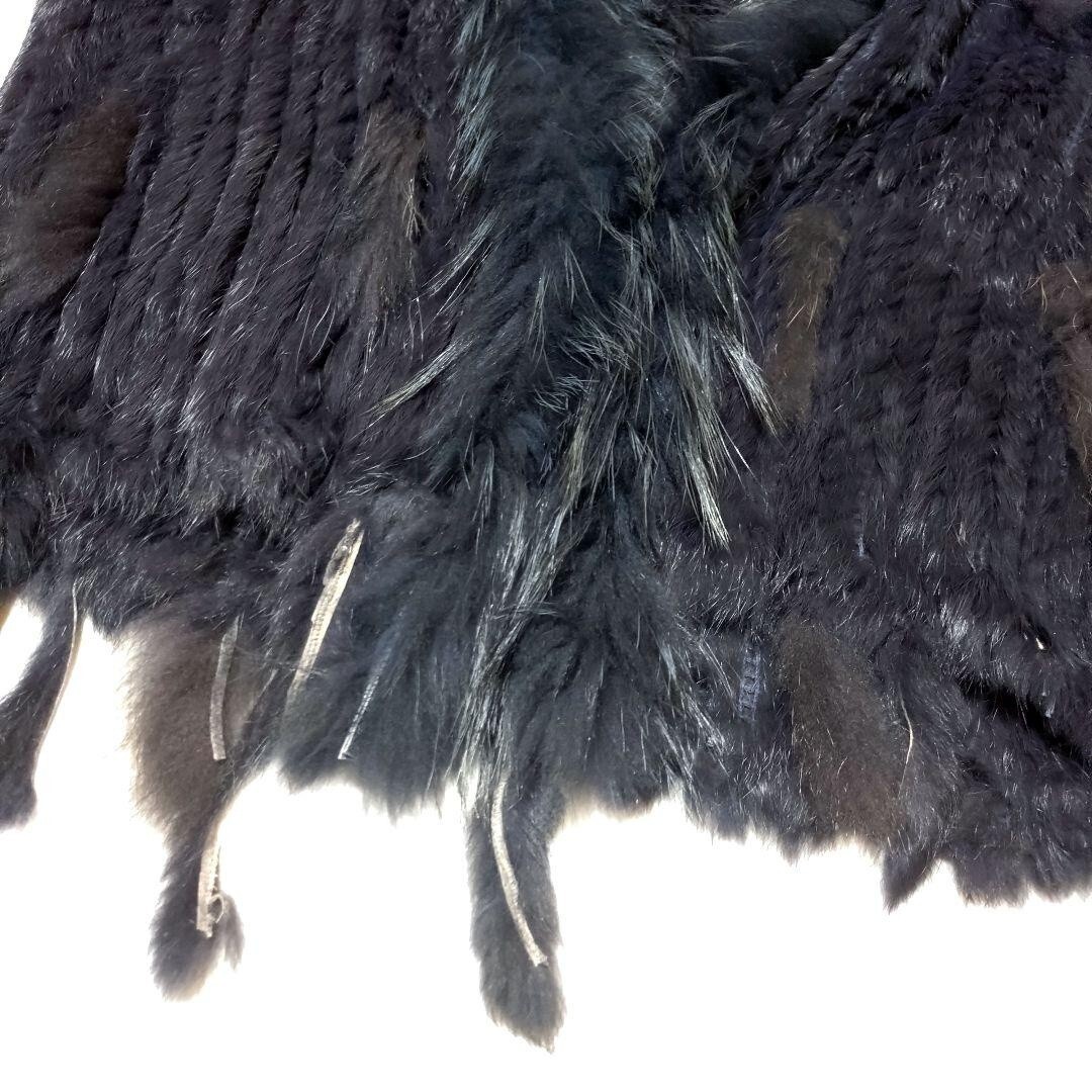 レディース リアルラビットファー×フォックスファー ベスト 毛皮結婚式ドレス_画像4