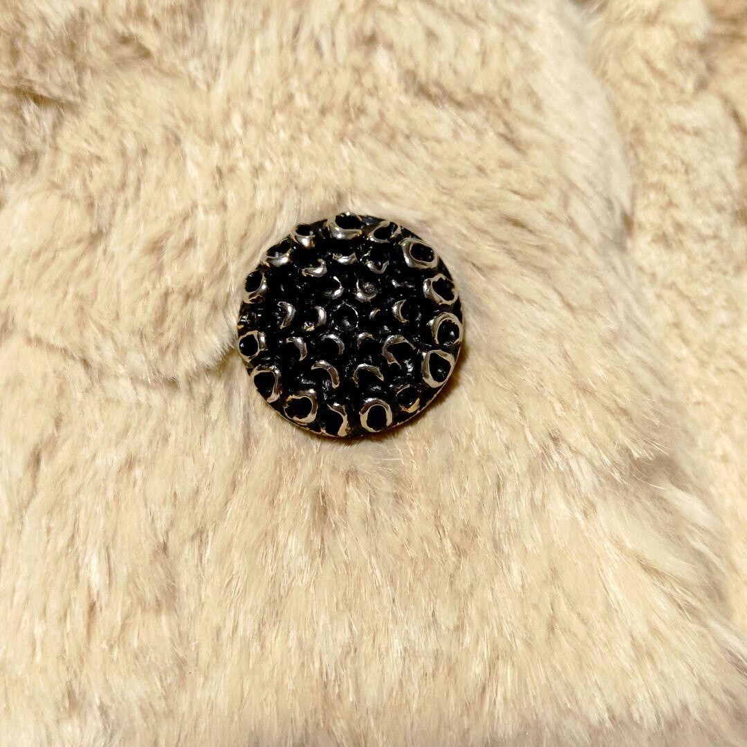 リアルラビットファー ロング毛皮コート ヴィンテージ古着 昭和レトロ レディース_画像5