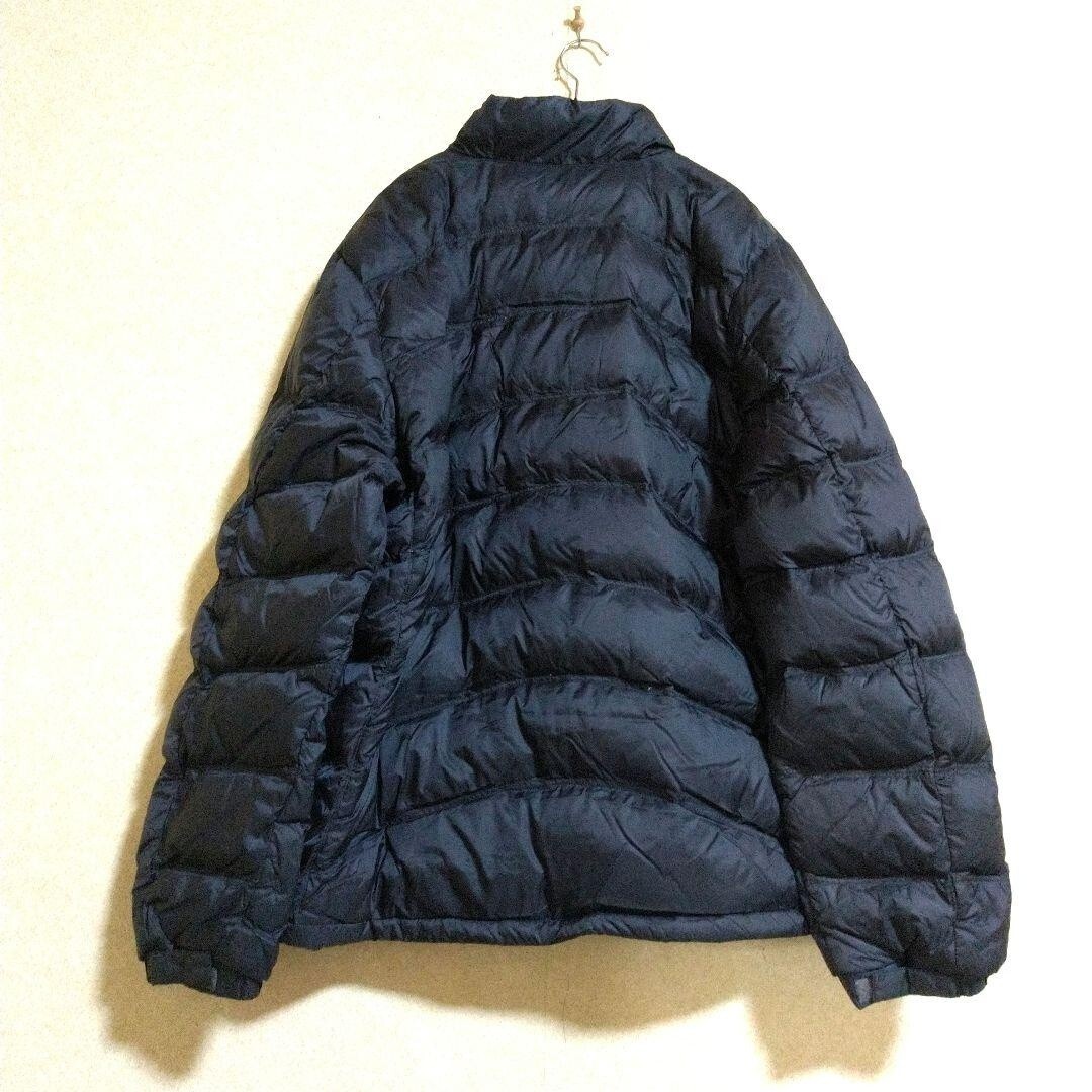 メンズLL ライトダウンジャケット 黒ブラック 軽量コンパクトインナー 大きいサイズ_画像3
