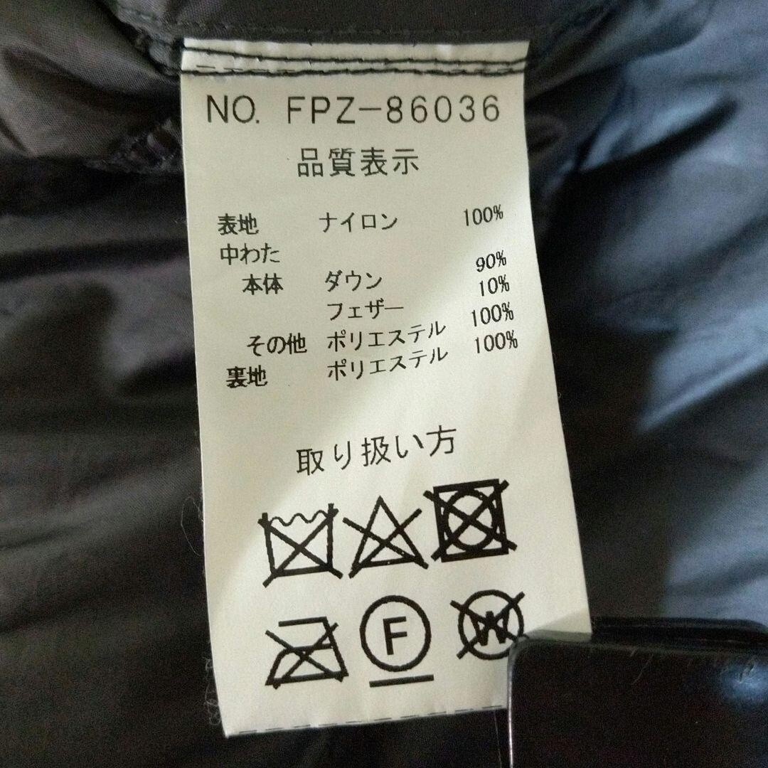 メンズLL ライトダウンジャケット 黒ブラック 軽量コンパクトインナー 大きいサイズ_画像7