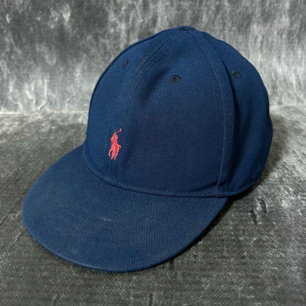 POLO RALPH LAUREN ポロ ラルフローレン　 キャップ　 帽子　ネイビー　キッズ　＊U_画像1