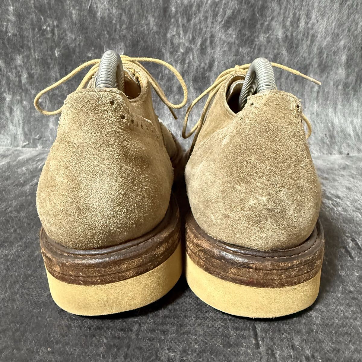 FRYE フライ ウイングチップ カジュアルシューズ ビジネスシューズ スエード レースアップシューズ グレージュ 8 1/2 D 26.5cm相当 ＊EJ_画像5