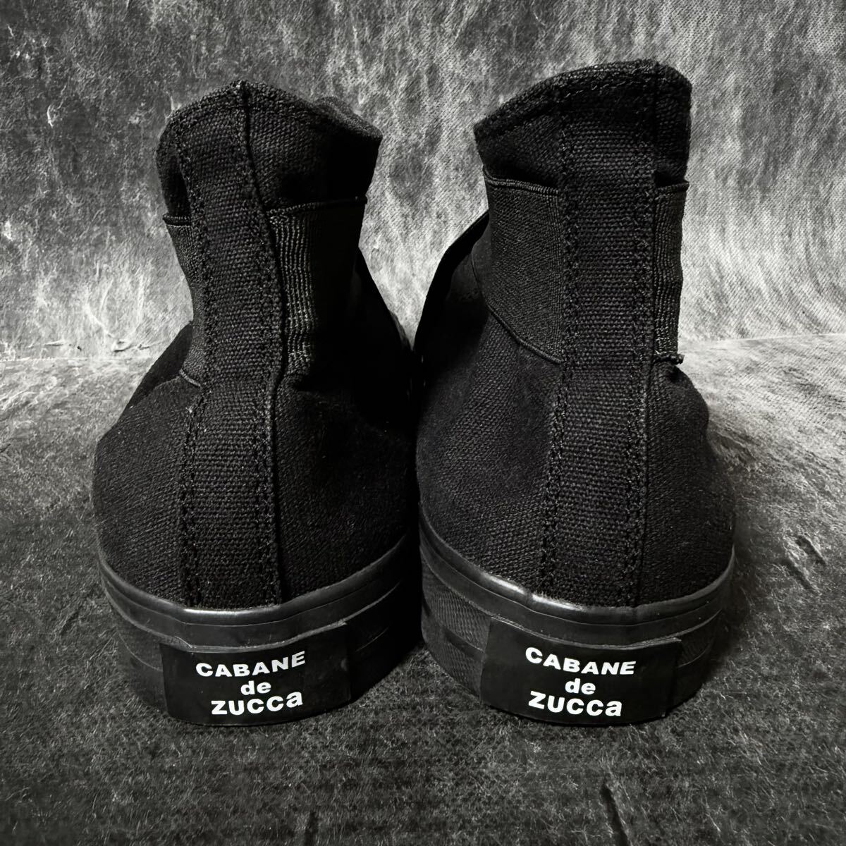 zucca ズッカ ハイカットスニーカー ベルトスニーカー キャンバススニーカー カジュアルスニーカー ブラック S 26.0cm相当 ＊EW_画像5