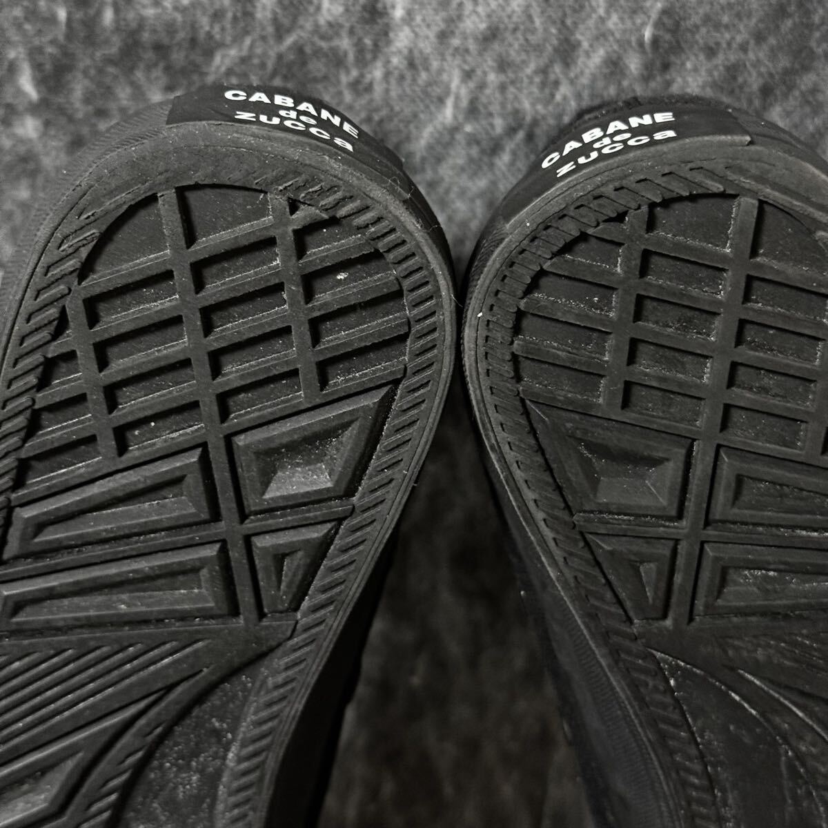 zucca ズッカ ハイカットスニーカー ベルトスニーカー キャンバススニーカー カジュアルスニーカー ブラック S 26.0cm相当 ＊EW_画像7