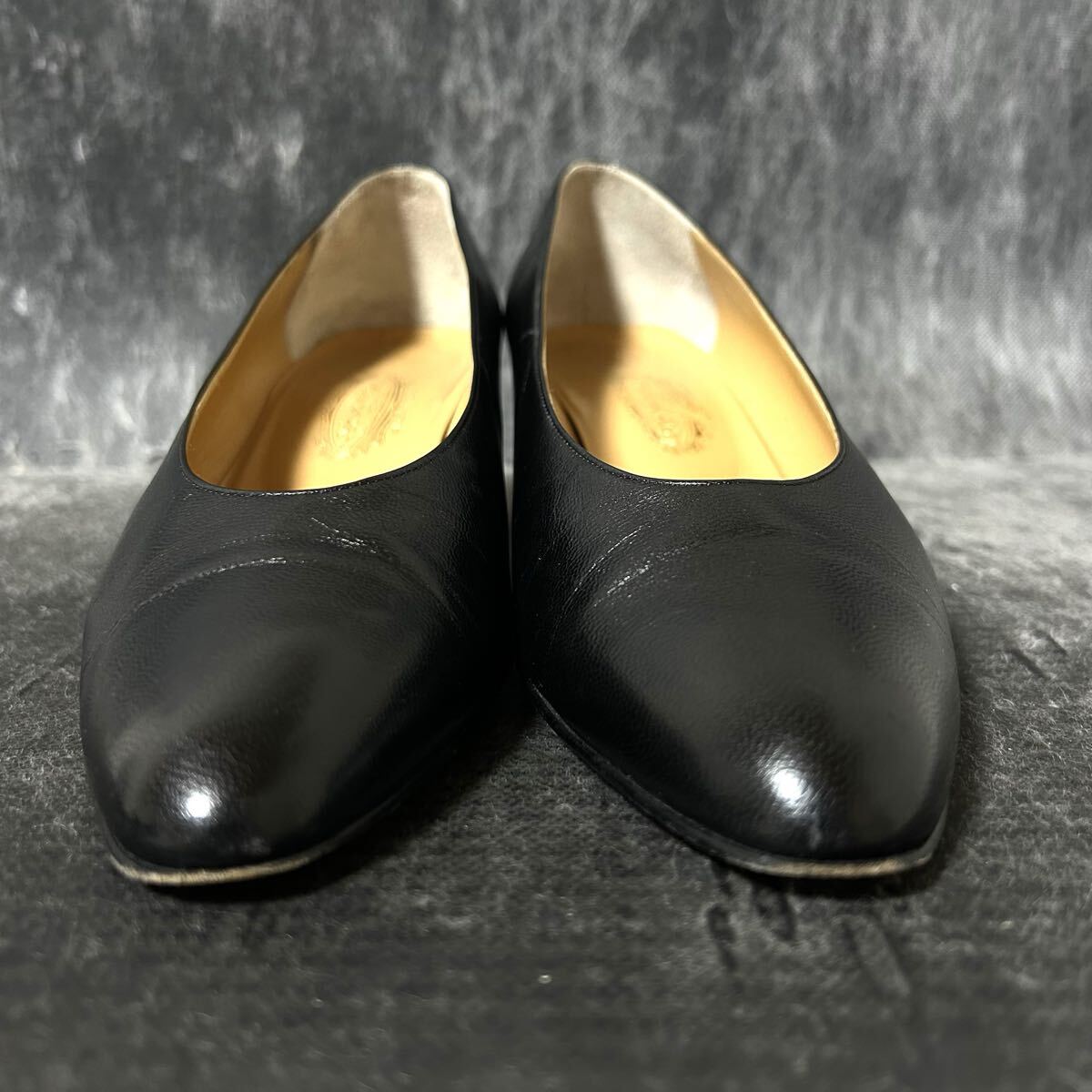 GINZA YOSHINOYA 銀座ヨシノヤ　ヒールパンプス パンプス　レザー　23.5cm ブラック　＊FC_画像3