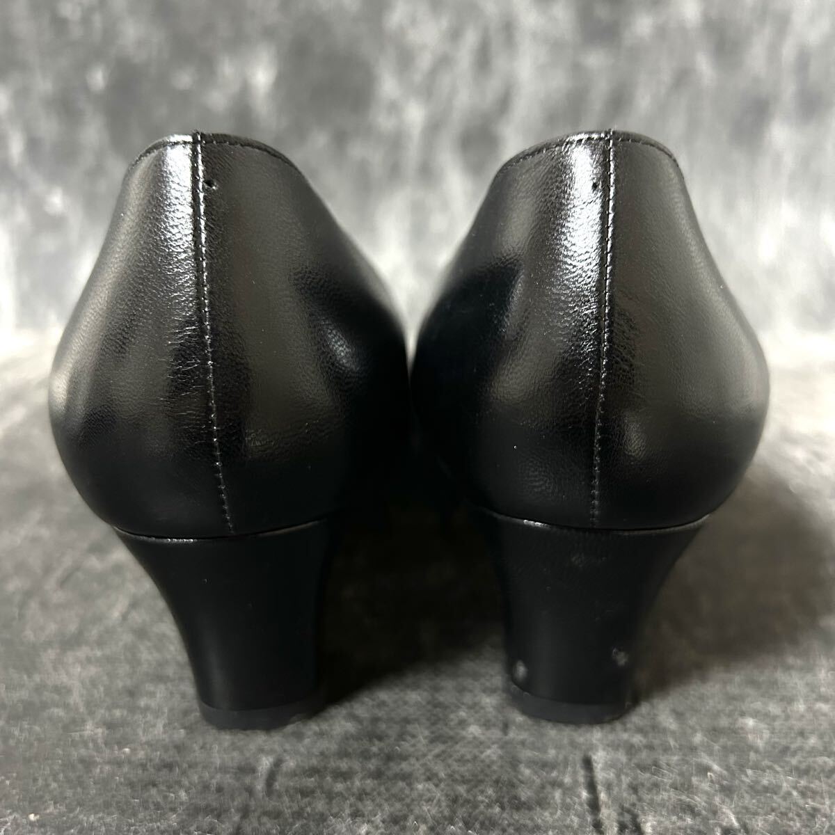 GINZA YOSHINOYA 銀座ヨシノヤ　ヒールパンプス パンプス　レザー　23.5cm ブラック　＊FC_画像4