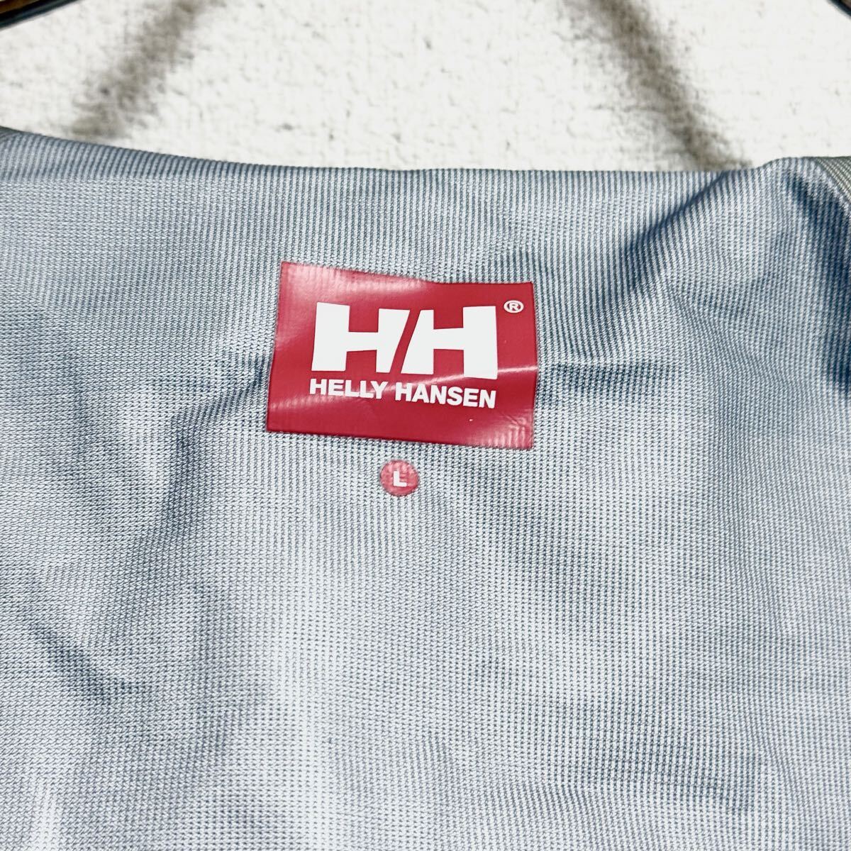 HELLY HANSEN ヘリーハンセン マウンテンパーカー ナイロンパーカー ジャケット ボーダー グリーン系 メンズ サイズ M相当 ＊DF_画像9