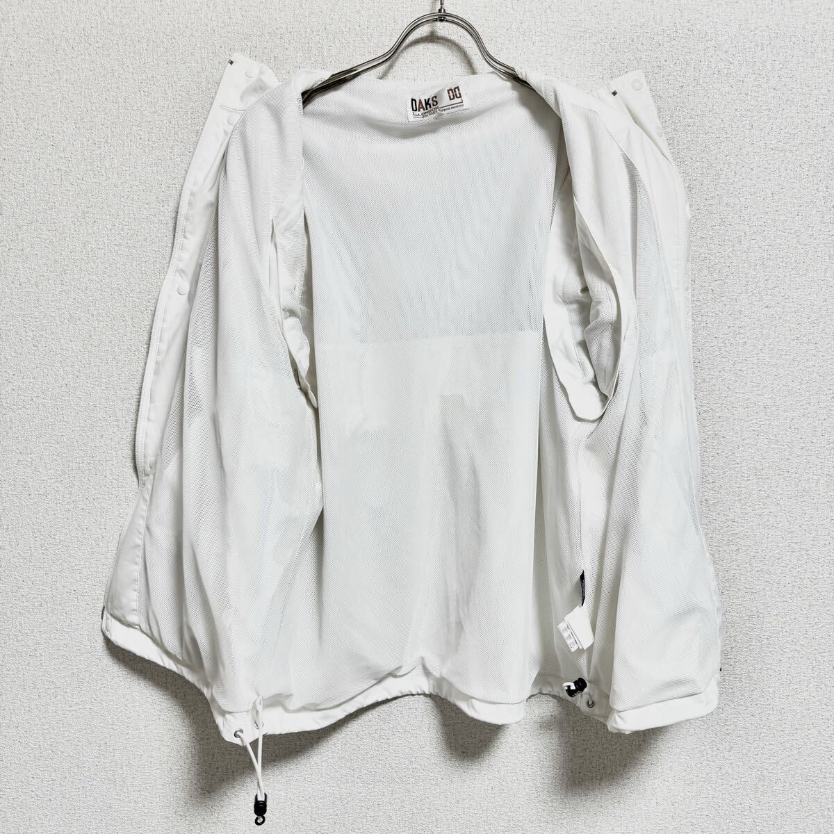 DAKS GOLF ダックスゴルフ ウインドブレーカー スポーツジャケット ゴルフウェア ジップアップ ホワイト メンズ サイズ L ＊DH_画像4