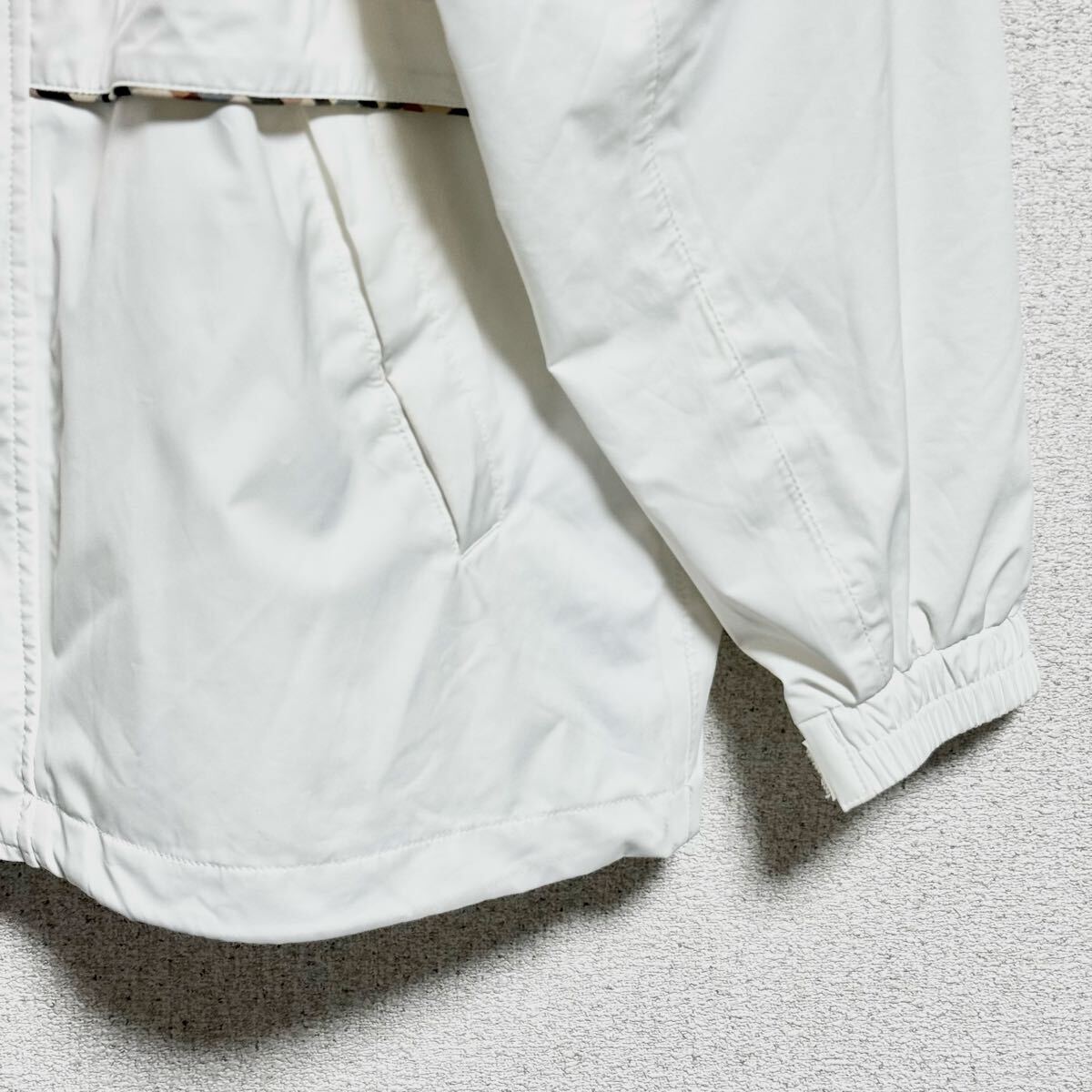 DAKS GOLF ダックスゴルフ ウインドブレーカー スポーツジャケット ゴルフウェア ジップアップ ホワイト メンズ サイズ L ＊DH_画像8